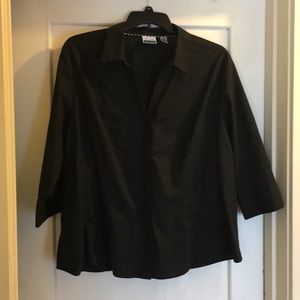 Plus size button down shirt